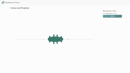 Voice Verification screenshot
